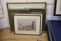 J. Atkinson, two coloured lithographs, The Encampment at Dadur and The Valley of Maidan, Afghan War