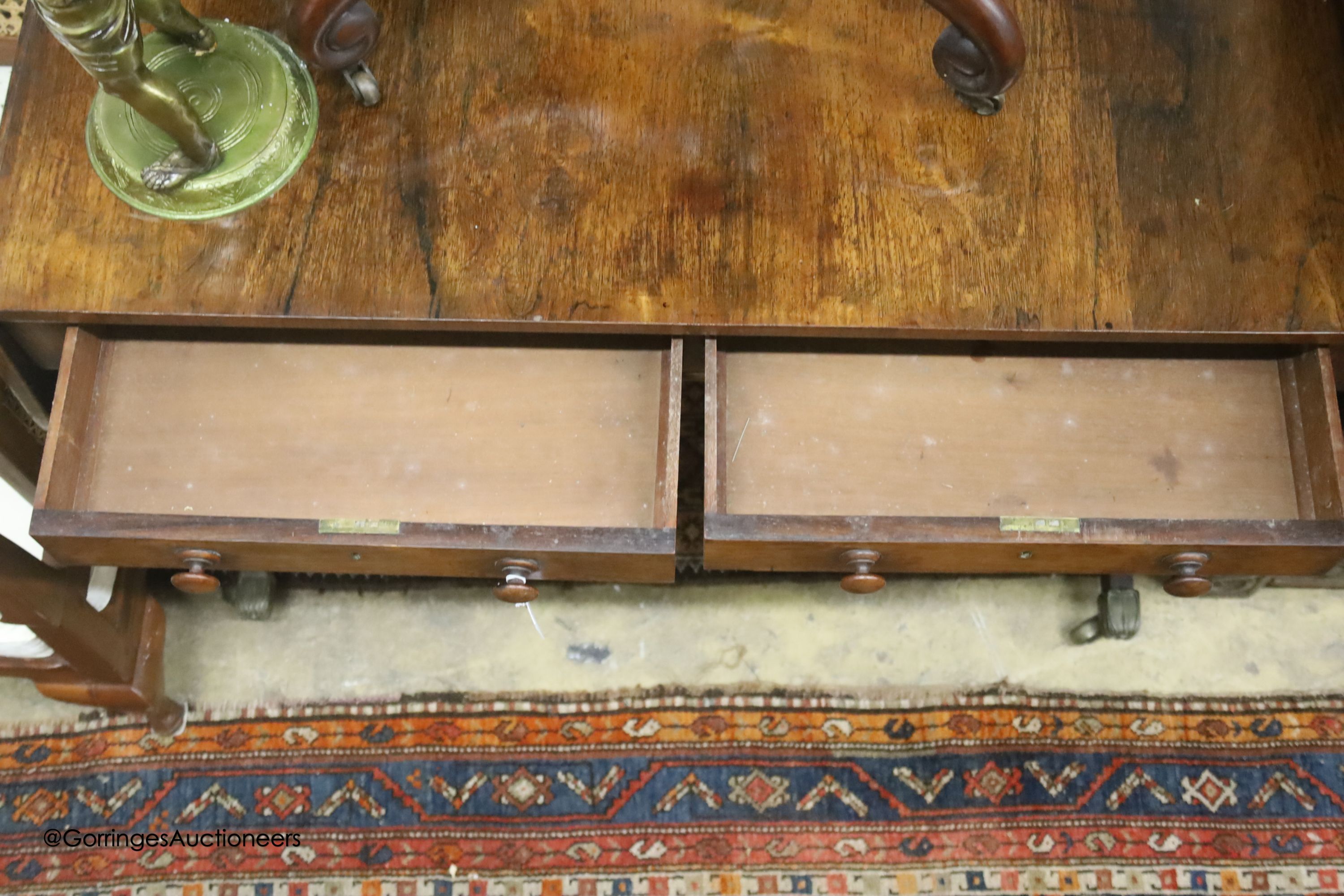 A Regency rosewood sofa table, width 98cm, depth 64cm, height 72cm - Image 2 of 2