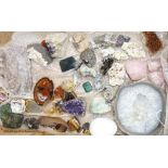 A collection of minerals and crystals