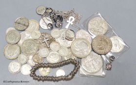 A quantity of coins including pre 1947