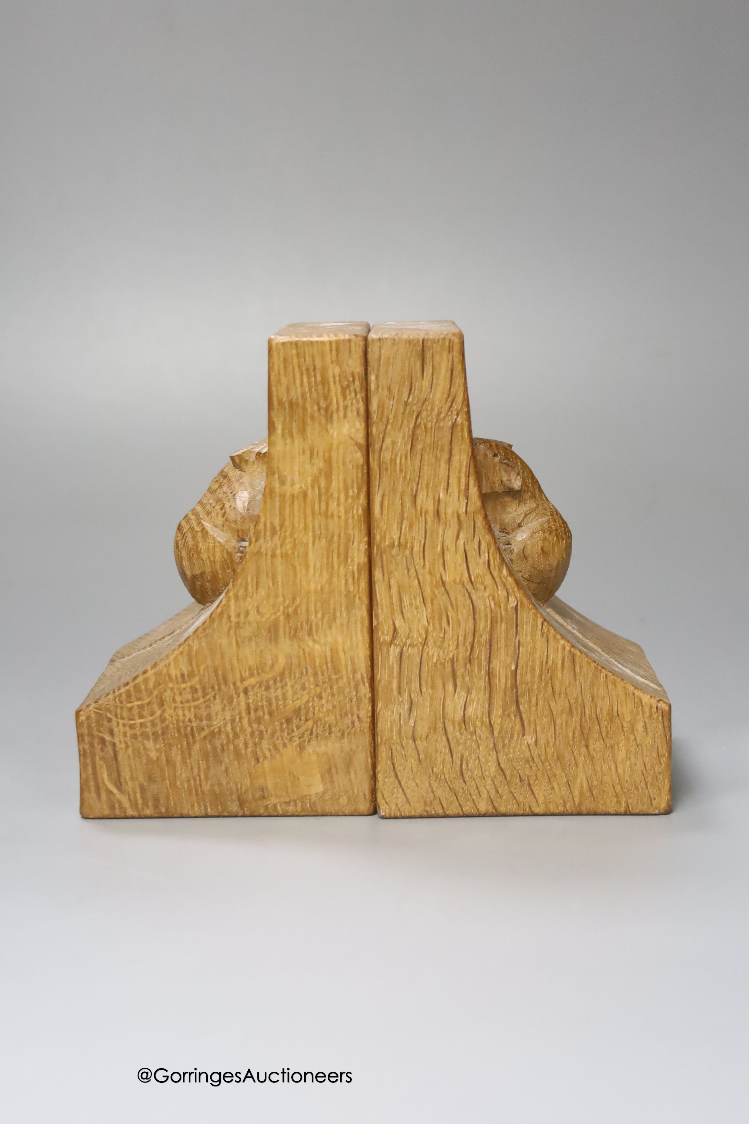 A pair of Mouseman bookends, 15cm - Image 2 of 2