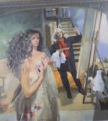 Robert Lenkiewicz, 'Painter with Anna II', signed and inscribed with title in pencil, limited