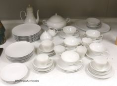 A Rosenthal studio-line relief moulded porcelain dinner and coffee service (52)