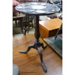 A mahogany tripod table, 43cm, diameter, height 66cm