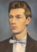 Paul B. Holmes, oil on board, Portrait of Mr Craig Pugh, signed and dated '57, 31 x 24cm