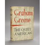 ° Greene, Graham - The Quiet American, 1st edition, original blue cloth, in unclipped d/j, chipped