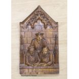 A moulded resin wall plaque, Les Chantres, height 54cm