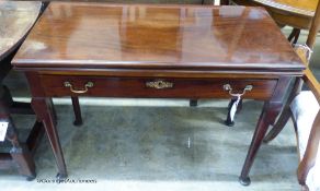 A George II rectangular folding tea table