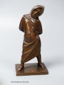 A 19th century French bronze figure18cm