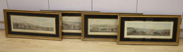 Sutherland after Alken, a set of four coloured engravings, The Leicestershire Covers, hunting