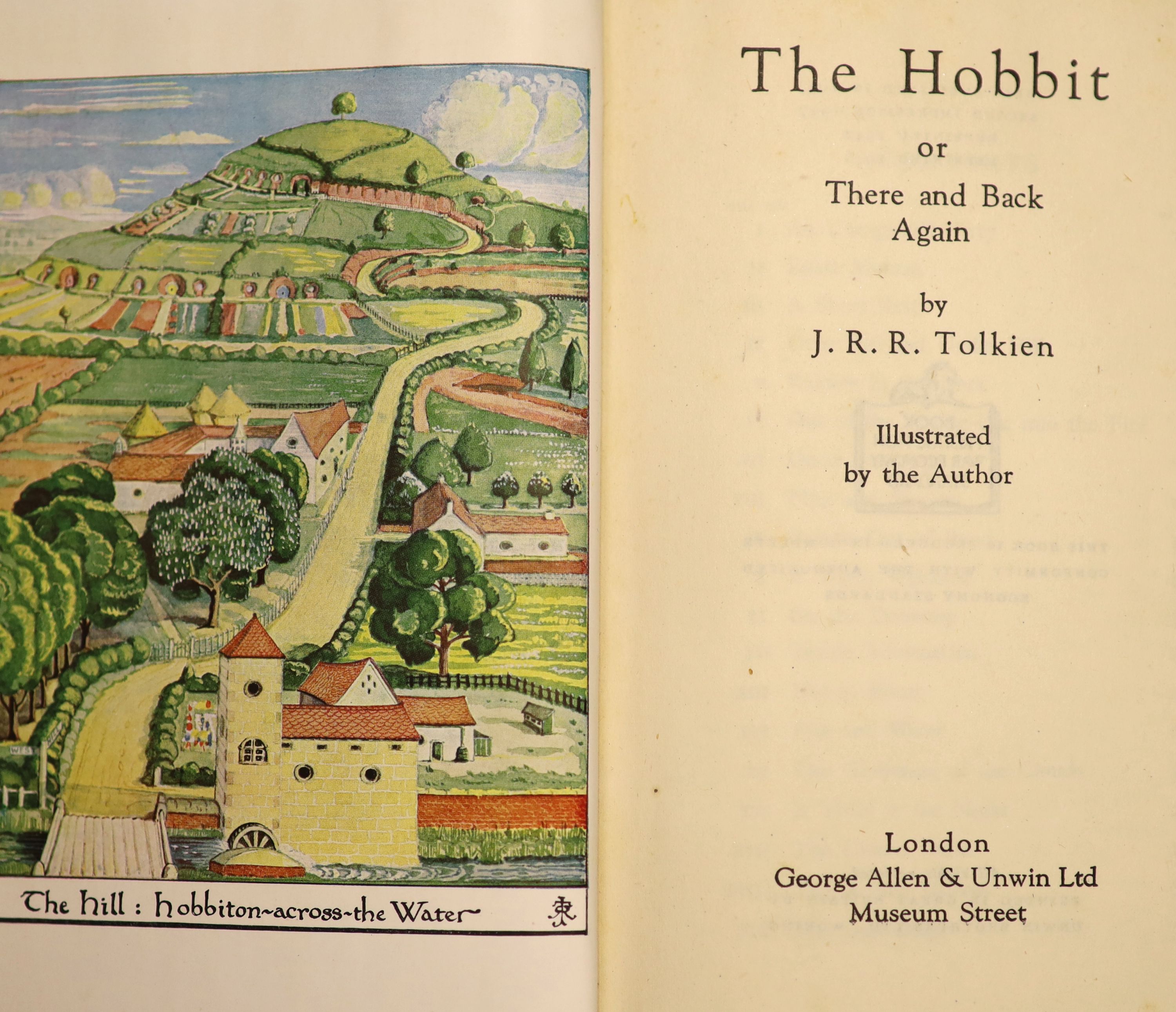 ° Tolkien, John, Ronald, Reuel - The Hobbit, 1st edition, 4th and last impression of the first - Image 3 of 4