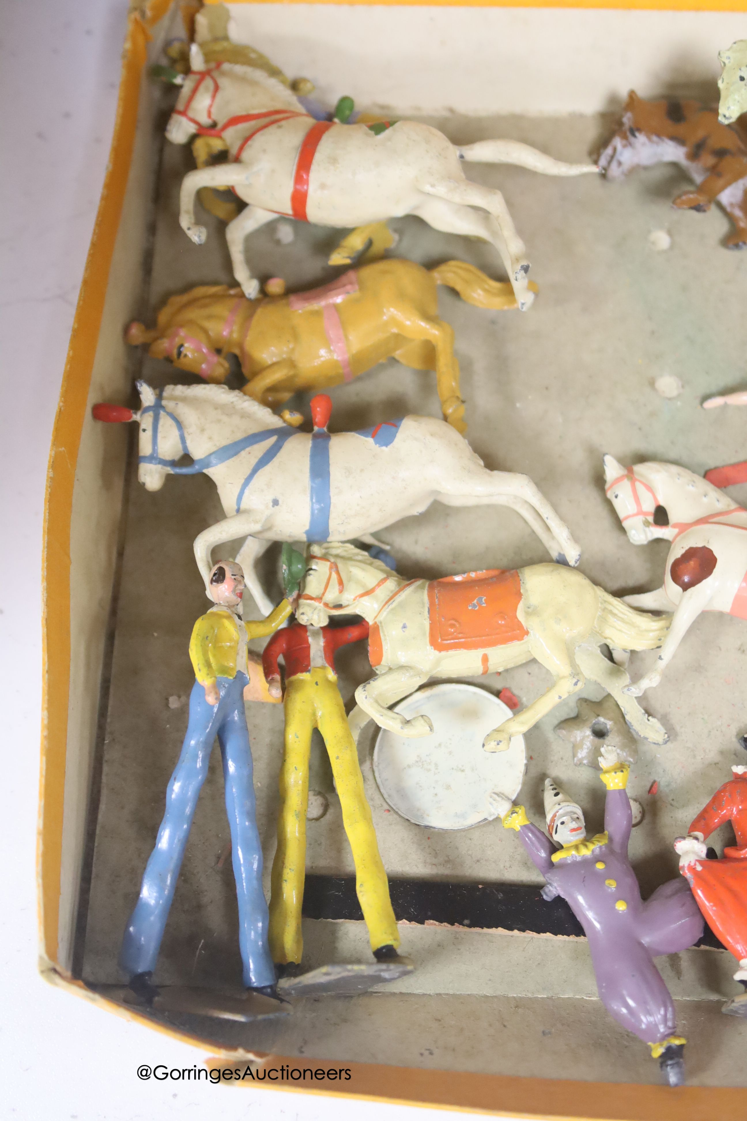 A Britain's Set 1443 Mammoth Circus, 1936-41, in original box and further related items - Image 3 of 5