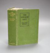 ° Woolf, Virginia- The Voyage Out, 1st edition, original cloth, gilt titling to spine, bumped and