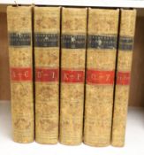 ° Chambers, Ephrain. Cyclopaedia: or, An Universal Dictionary of Arts and Sciences ..., 5 vols, (