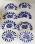 A set of twelve Mintons Aster pattern entree dishes or stands