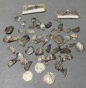 Medieval to Tudor hammered coinage - a collection of cut half and quarter short and long cross