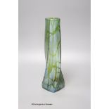 A Loetz Creta pampas glass vase, height 31cm