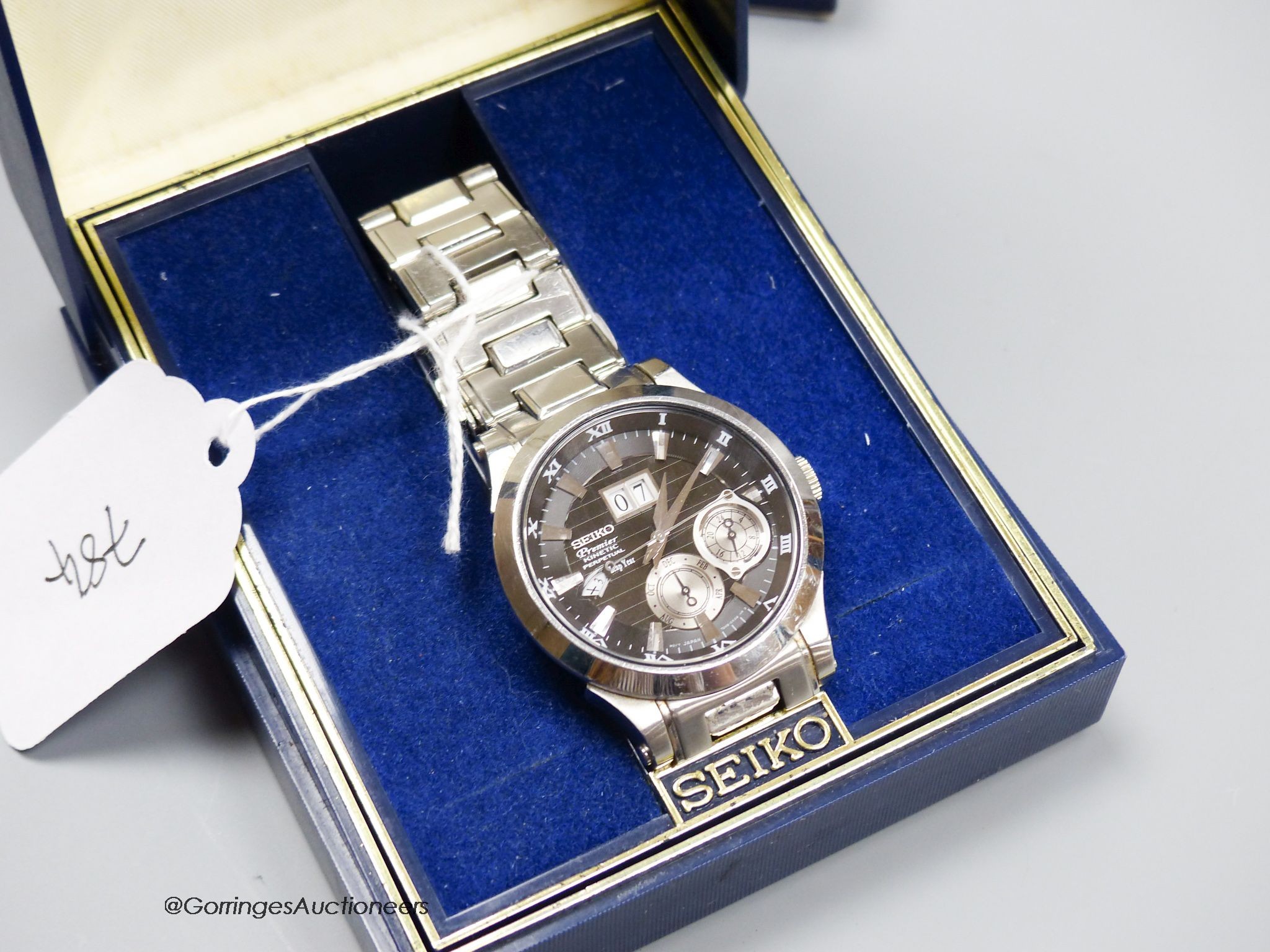 A gentleman’s still Seiko Premier Kinetic Perpetual wrist chronograph - Image 5 of 5