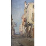 William H. Jobbins (fl.1872-1893), oil on panel, Street scene, Venice 1880, signed and dated '80,