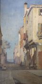 William H. Jobbins (fl.1872-1893), oil on panel, Street scene, Venice 1880, signed and dated '80,