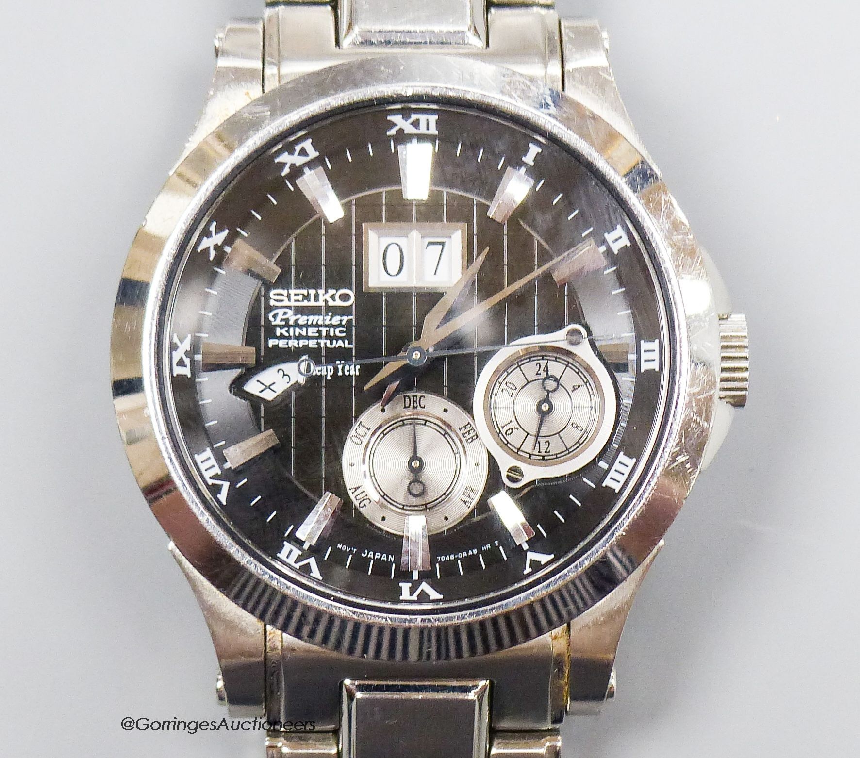 A gentleman’s still Seiko Premier Kinetic Perpetual wrist chronograph - Image 2 of 5