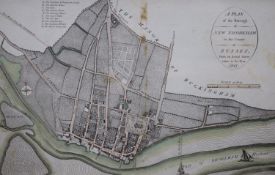 J.Edwards, 1818. A Plan of the Borough of New Shoreham (Shoreham by Sea), 28 x 43cm