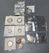 17th-20th century UK silver coins - To include a William and Mary twopence 1691 George I shilling