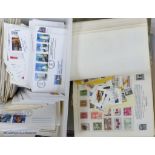 World stamps to include: three albums of unused UK and Commonwealth stamps and cover, two