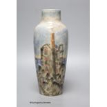 A Cobridge 'Cornish tin mines' vase, 60/150, height 28cm