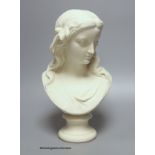 A Copeland bust 'Spring', height 31cm