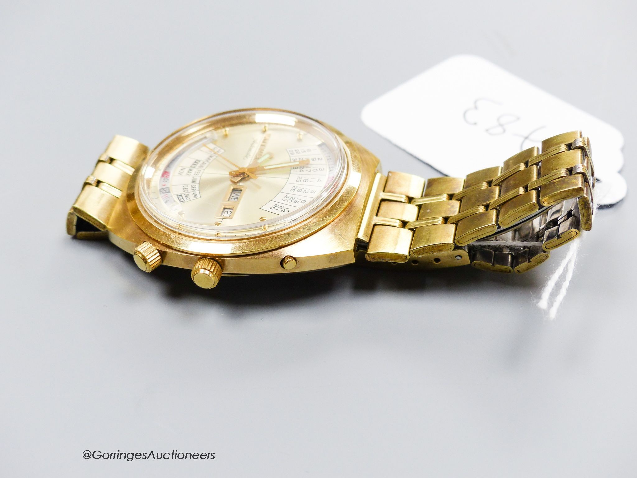 A gentleman’s gold plated Wittnauer automatic wristwatch - Image 2 of 2