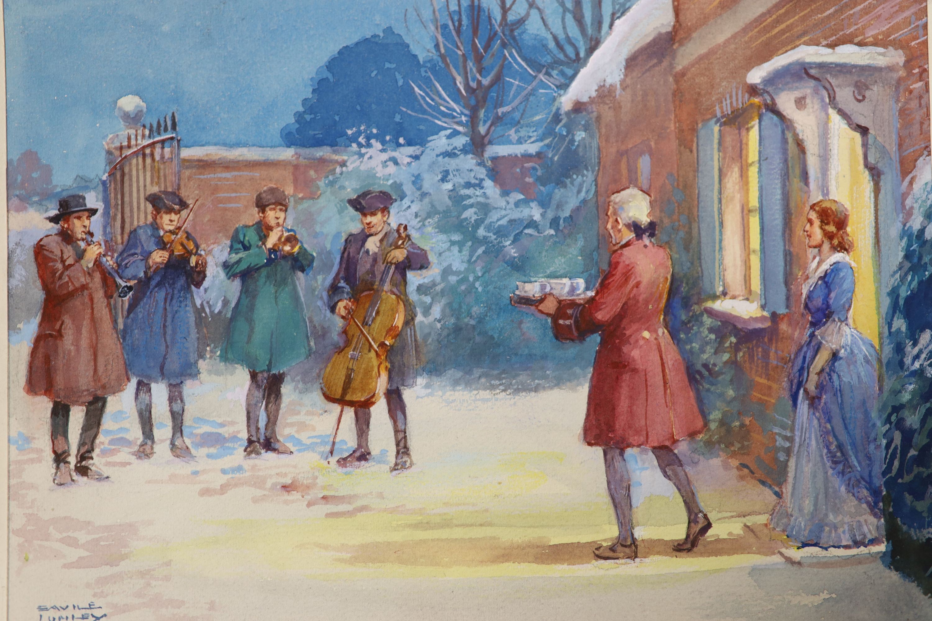 John Savile Lumley (1876-1960), a group of watercolour drawings, including a set of three hunting - Image 5 of 5