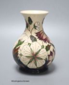 A Moorcroft vase in the Bramble Revisited design by Alicia Amison, shape M1/6, height 15cm