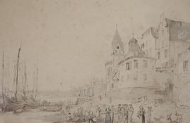 H.W. Bingley (19th C.), watercolour, Cologne, Germany, signed and dated 1822 verso, 32 x 50cm