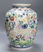 A large decorative Poole pottery vase, height 33cm