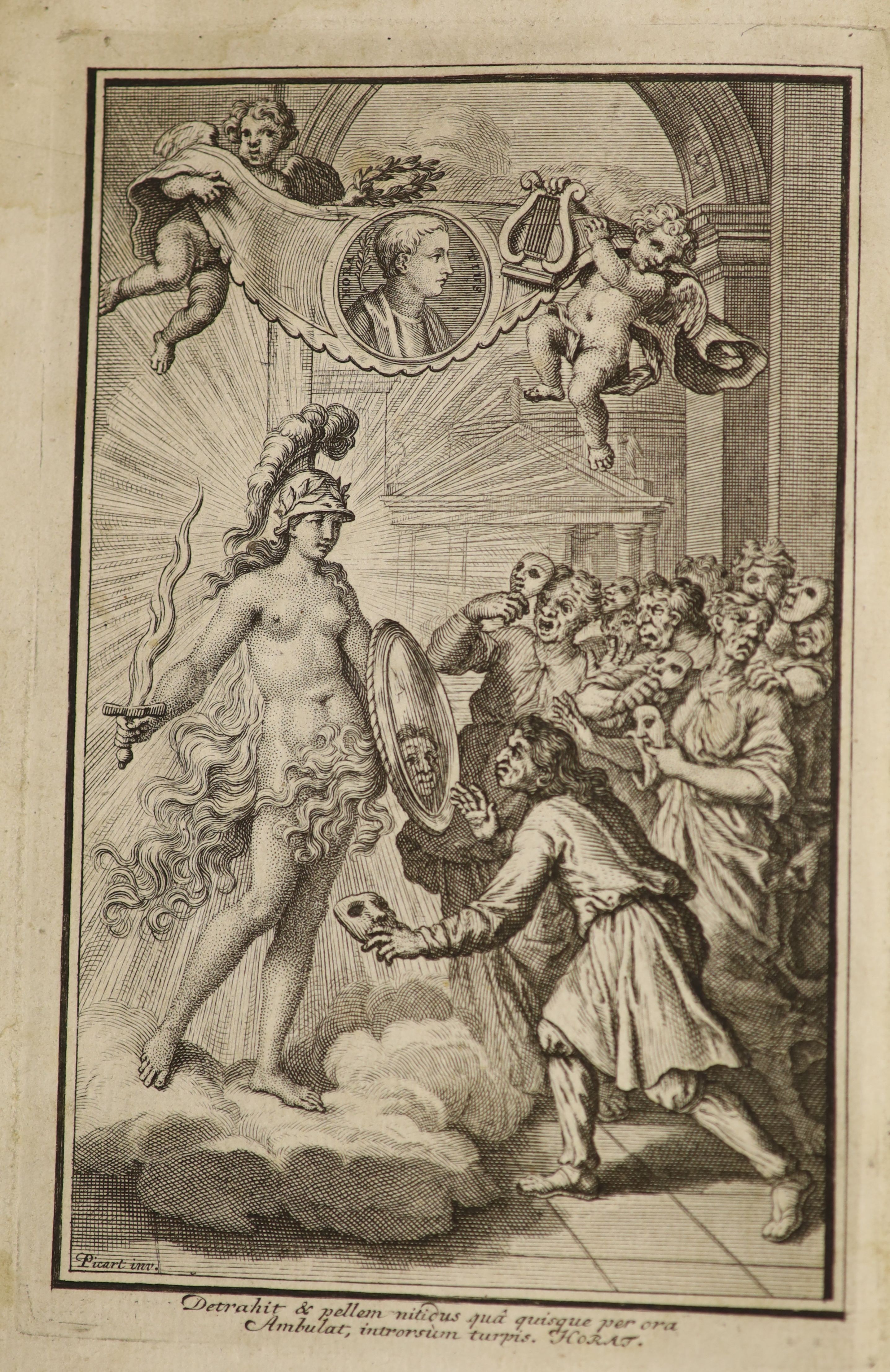 ° Cunningham, Alexander (editor) - Q. Horatii Flacci Poemata, vol 1, (of 2), 8vo, half calf, - Image 3 of 3