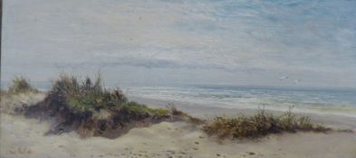 Sidney Eastlake (late 19th/early 20th century), oil on canvas, Coastal scene, signed, 25 x 54.5cm