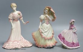 Three Coalport porcelain figures
