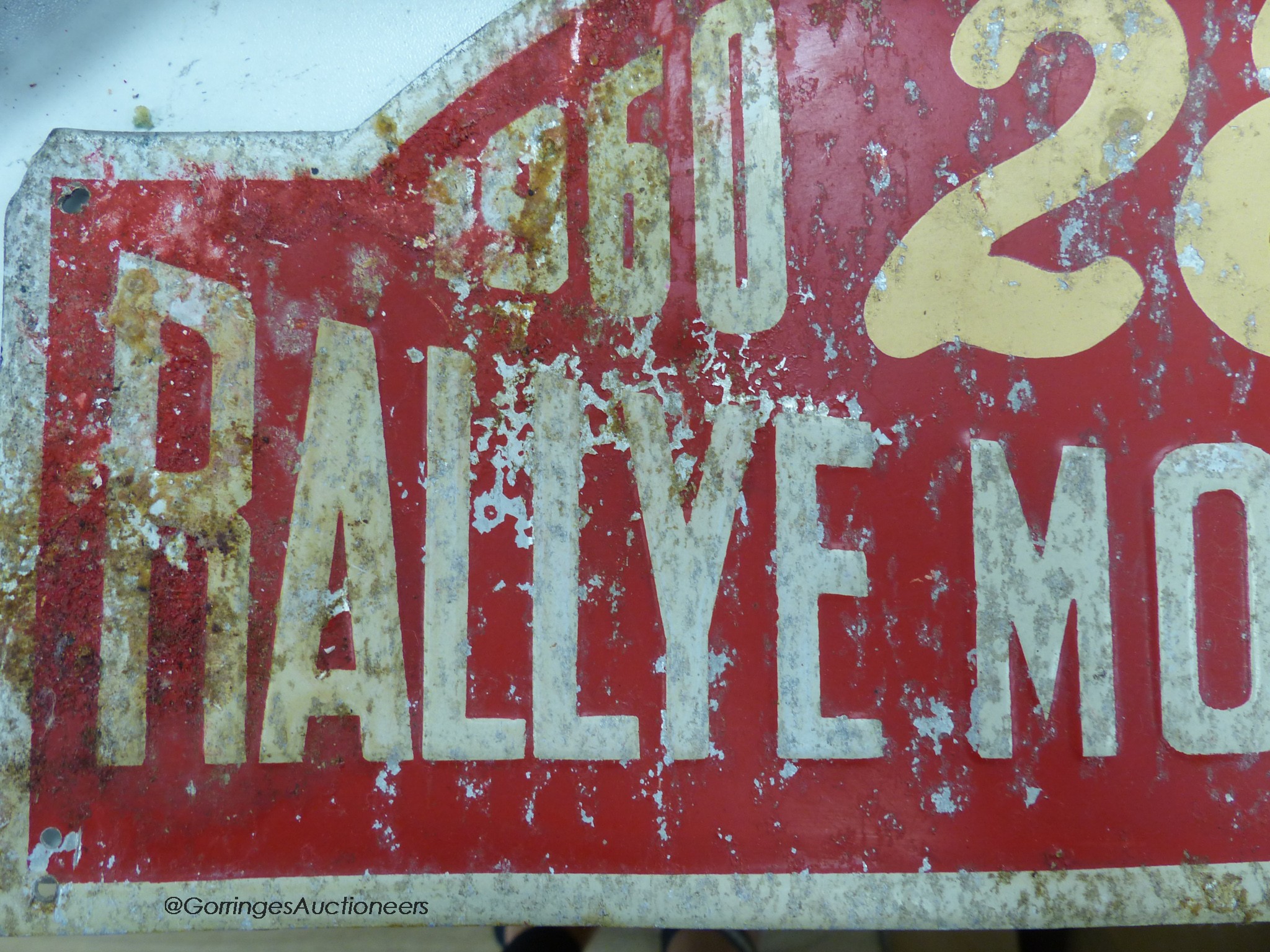 Two Rallye Monte Carlo aluminium rally number, plates, 1960 and 1961 - Image 2 of 7