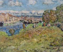 Georges Bousquet (1904-1976), oil on canvas, Bords du Loing, St Mammes, 1963, 52 x 42cm