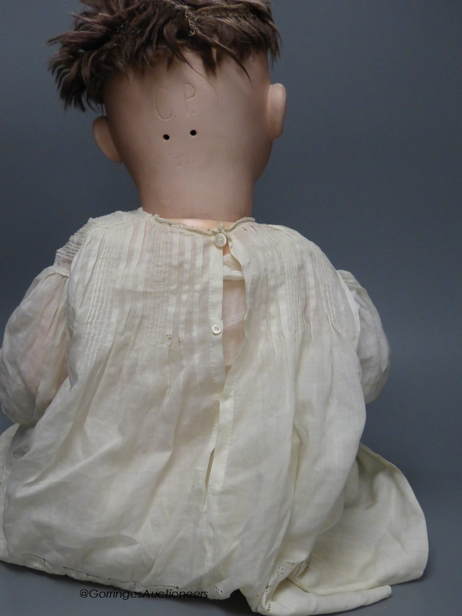 A German bisque headed doll, by Catterfelder Puppenfabrik marked CP58 - Image 3 of 4