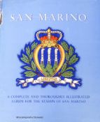 San Marino stamps, in printed album from 1877– 1960s, mint and used