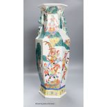 A large Chinese famille rose vase, 60cm high