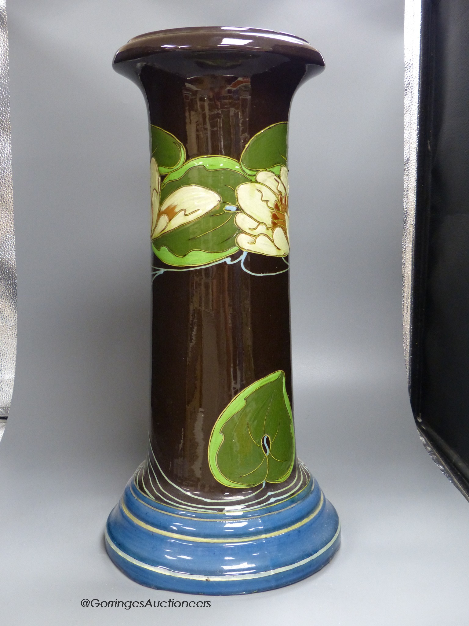 An Art Nouveau earthenware jardiniere, 53.5cm high - Image 2 of 3