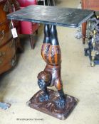 A Venetian Blackamoor table. W-54, H-82cm.