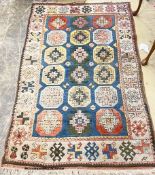 A Caucasian design rug, 204x134cm.