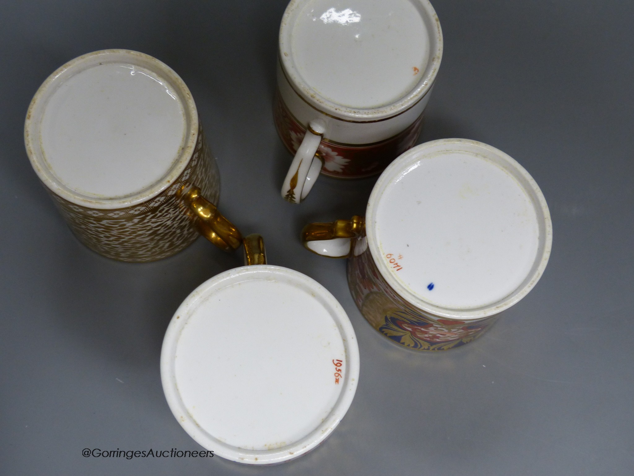 Four Regency Spode coffee cans - Image 4 of 4