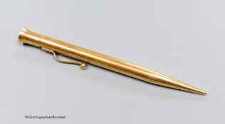 A 1950's 9ct gold cased propelling pencil.