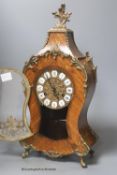 A Louis XV style gilt metal mounted inlaid kingwood eight day bracket clock, height 47cm