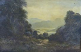 Douglas Falconer (1913-2004), oil on canvas, 'Part of Loch Awe, West Scotland', signed and